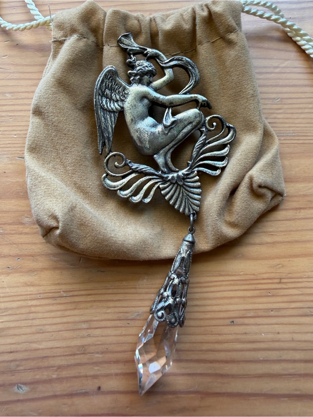 SWEET ROMANCE VINTAGE INSPIRED Angel Brooch